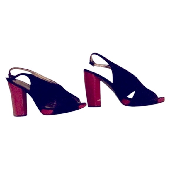 Vintage DVF Marlene Platform Red Heels - Picture 7 of 10